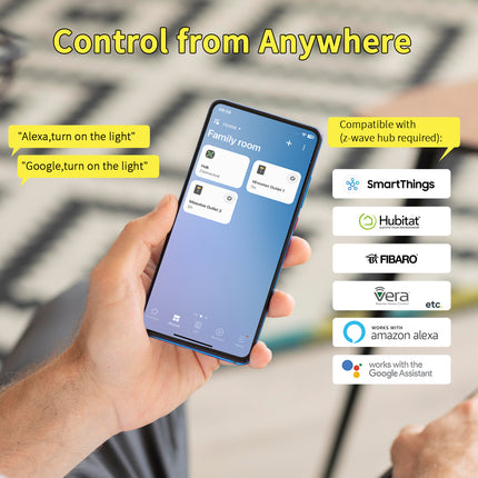 Minoston Z-Wave 800 Series Dual ON OFF Smart Plug(MP26Z)