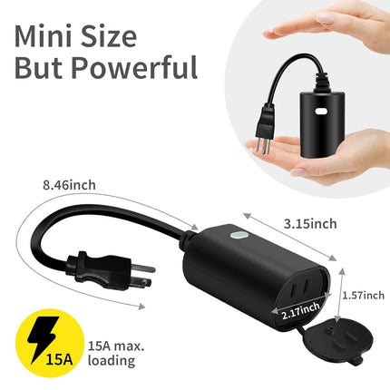 Minoston Wi-Fi Smart Plug for Outdoor and Indoor 2PACK (MP22W)