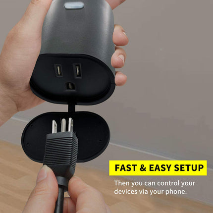 Minoston Wi-Fi Smart Plug with Power Monitor for Outdoor and Indoor (MP22WP)