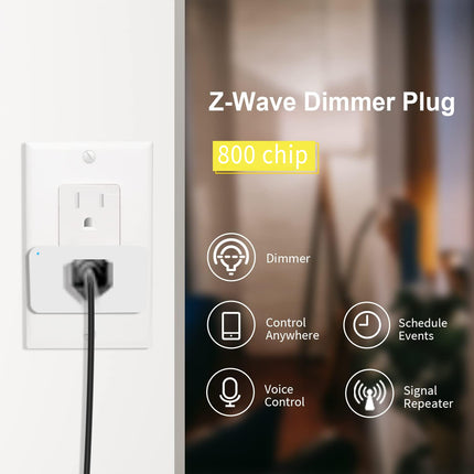 Minoston Z-Wave 800 Series Dimmer Smart Plug for Indoor (MP31ZD)