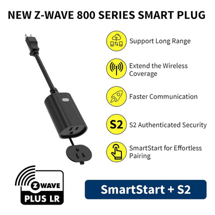Minoston Z-Wave 800 Series Smart Plug for Outdoor and Indoor (MP22Z)