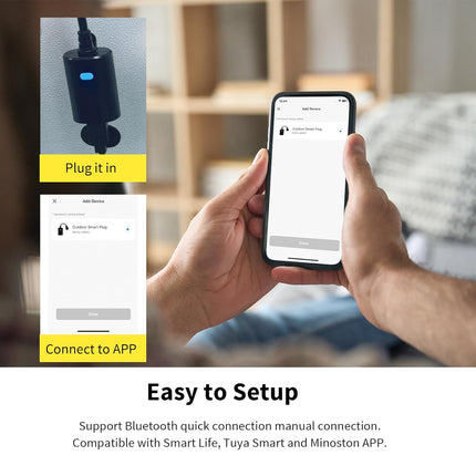 Minoston Wi-Fi Smart Plug for Outdoor and Indoor 2PACK (MP22W)