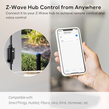 Minoston Z-Wave 800 Series Smart Plug for Outdoor and Indoor (MP22Z)