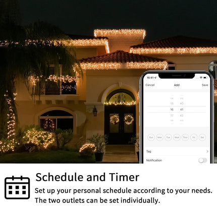 Minoston Z-Wave 800 Series Dual Smart Plug for Outdoor and Indoor (MP24Z)
