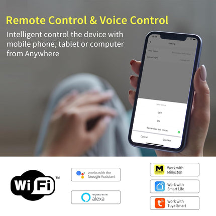 Minoston Wi-Fi 3-Way Smart Switch ON OFF Switch(MS11W)