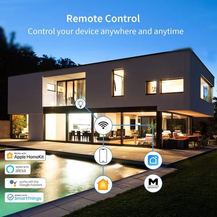 Minoston Homekit Smart Plug for Outdoor and Indoor (MP22WH)