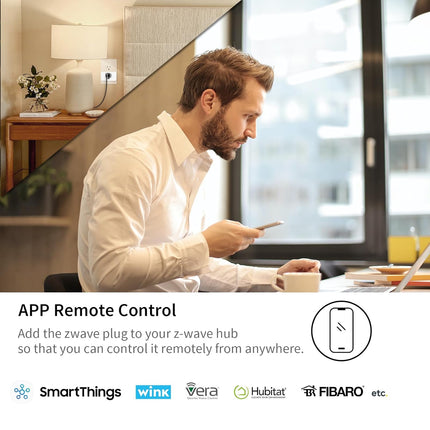 Minoston Z-Wave 800 Series Mini Smart Plug for Indoor (MP31Z)