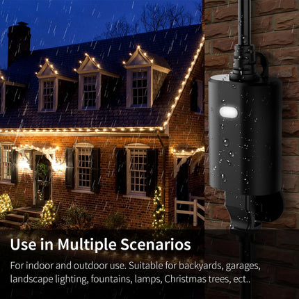 Minoston Wi-Fi Smart Plug for Outdoor and Indoor 2PACK (MP22W)