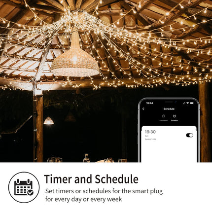 Minoston Wi-Fi Dual Smart Plug for Outdoor and Indoor (MP24W)