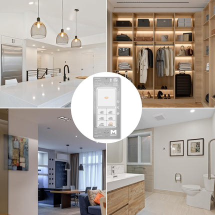 Minoston 30 Minutes Countdown Timer Switch for Bathroom Fans White (MT13N)