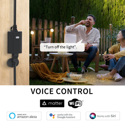 Minoston Matter Smart Plug for Outdoor and Indoor (MP22M)