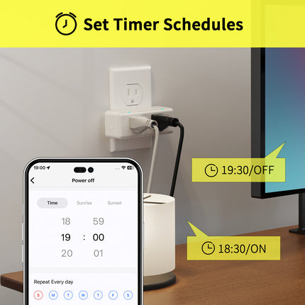 Minoston Z-Wave 800 Series Dual ON OFF Smart Plug(MP26Z)