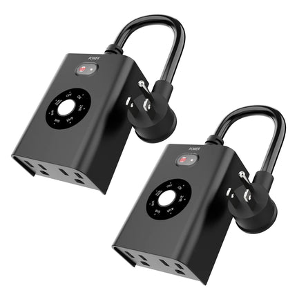 Minoston Outdoor Timer Outlet for Outdoor (MP40T)