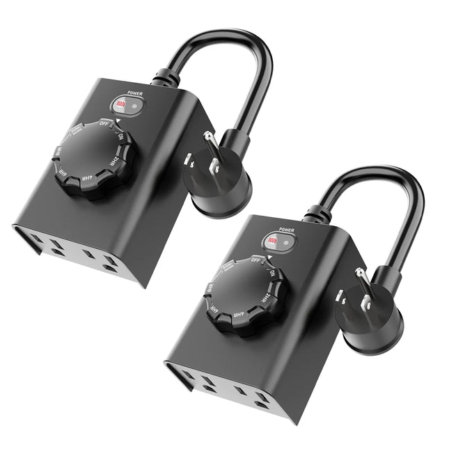 Minoston Outdoor Timer Outlet for Outdoor (MP41T)