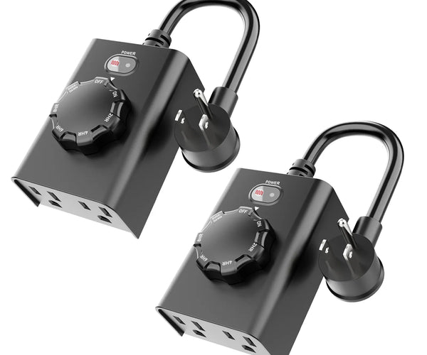 Minoston Outdoor Timer Outlet for Outdoor (MP41T)