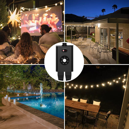 Minoston Outdoor Timer Outlet for Outdoor (MP40T) Minoston