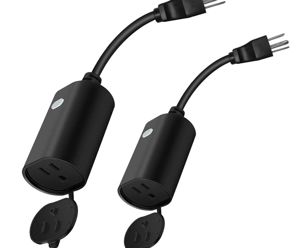 Minoston Wi-Fi Smart Plug for Outdoor and Indoor 2PACK (MP22W)